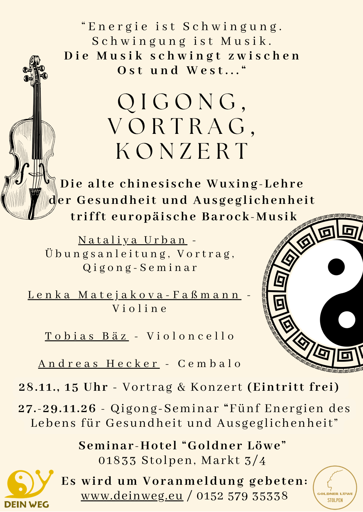 Klassische Musik und Qigong in Stolpen