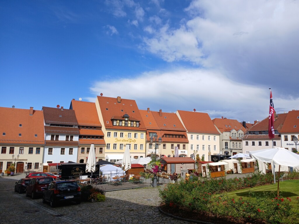Marktplatz Herbst Stolpen