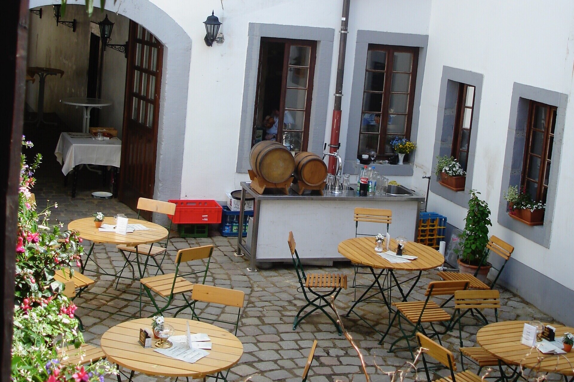 Feier im Romantischen Innenhof